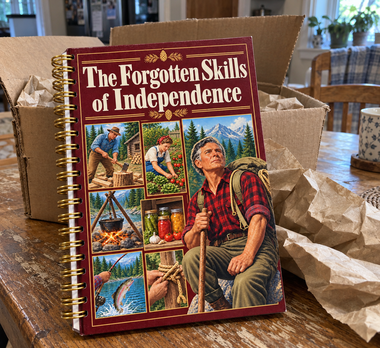 The Forgotten Skills of Independence beside its packaging