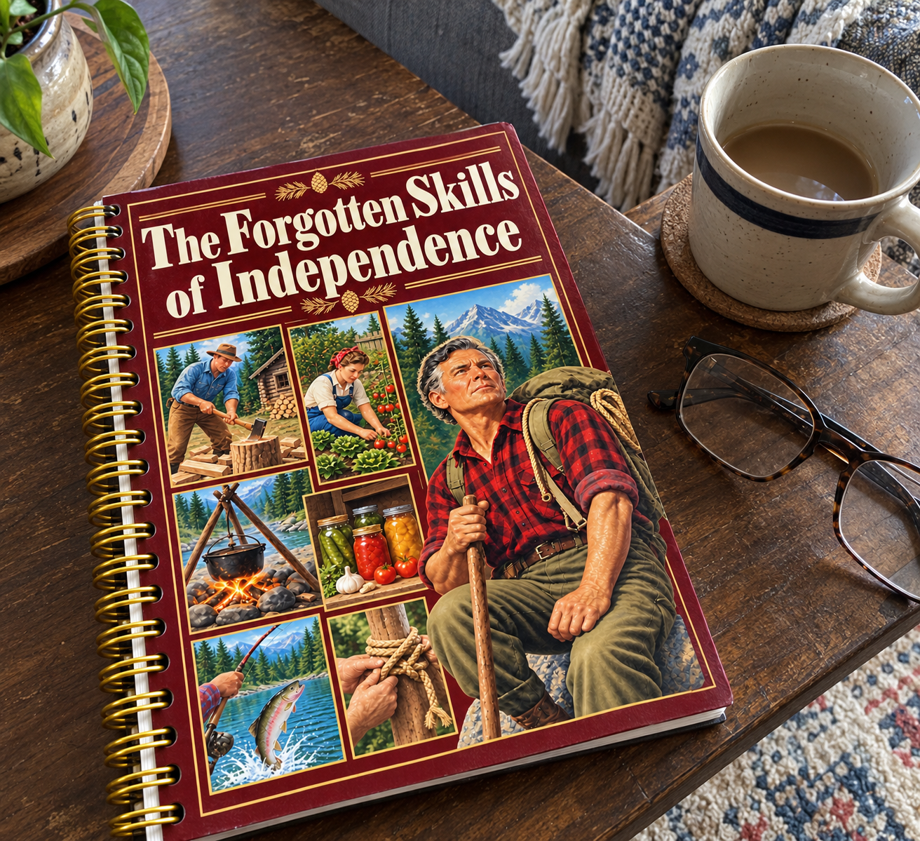 The Forgotten Skills of Independence on a coffee table
